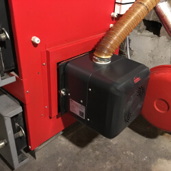 Klimosz Ling 15 kW modernizācija ar PellasX REVO 26 granulu degli Ikšķilē