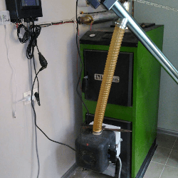 Kamene 25 kW katla pārbūve ar PellasX Revo 26 kW granulu degli Garkalnē